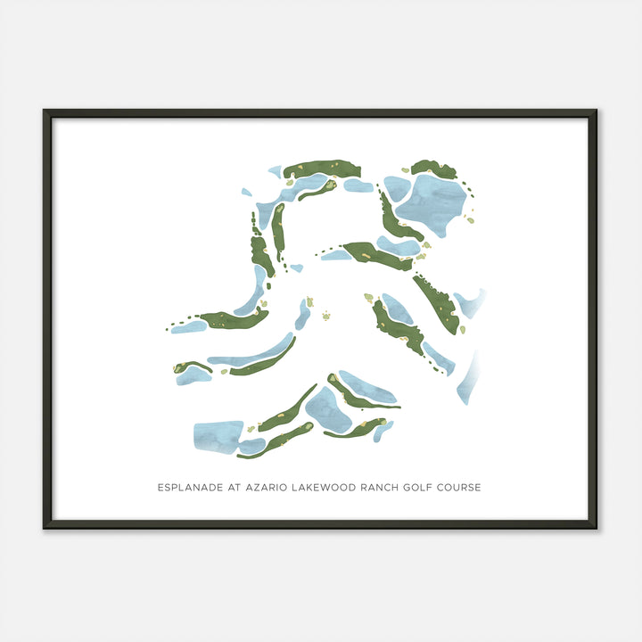 Print of Esplanade At Azario Lakewood Ranch Golf Course Modern Map