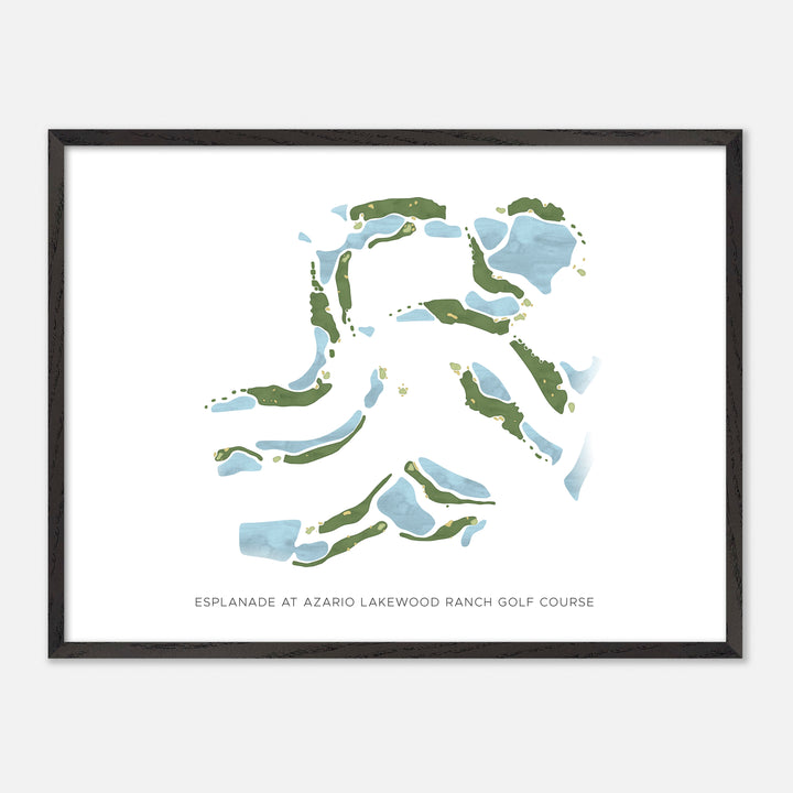 Print of Esplanade At Azario Lakewood Ranch Golf Course Modern Map