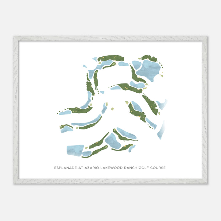 Print of Esplanade At Azario Lakewood Ranch Golf Course Modern Map