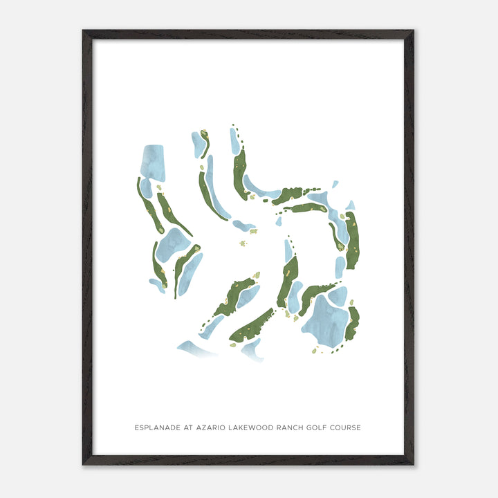 Print of Esplanade At Azario Lakewood Ranch Golf Course Modern Map