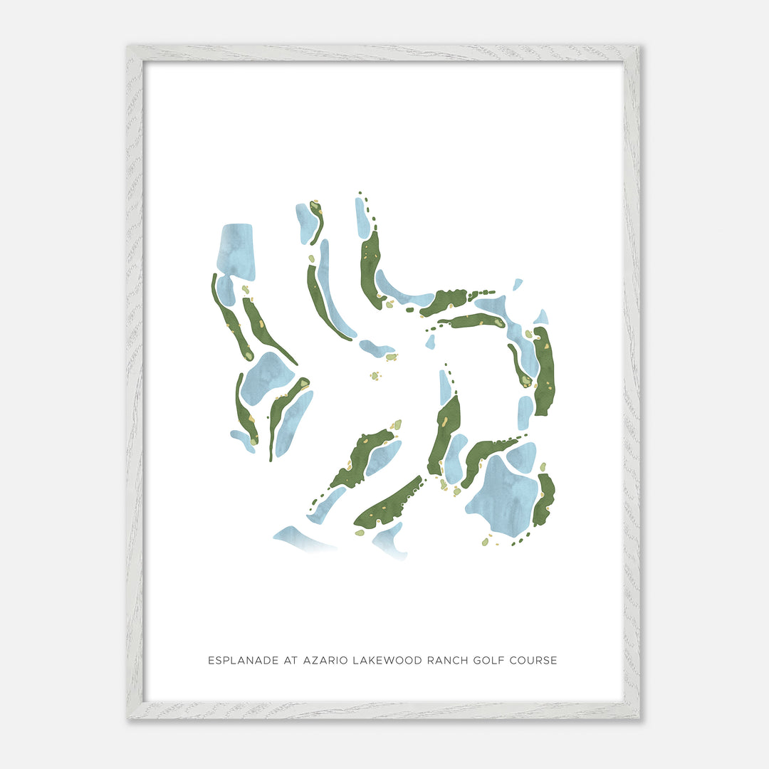 Print of Esplanade At Azario Lakewood Ranch Golf Course Modern Map