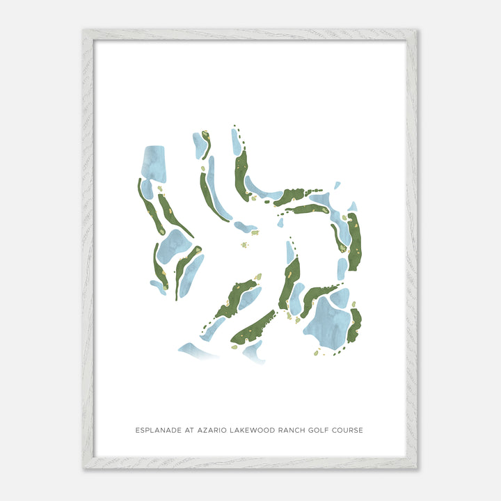Print of Esplanade At Azario Lakewood Ranch Golf Course Modern Map