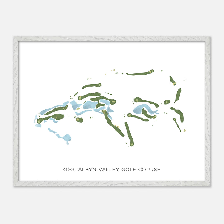 Print of Kooralbyn Valley Golf Course Modern Map
