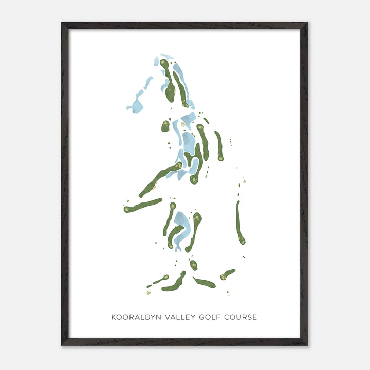 Print of Kooralbyn Valley Golf Course Modern Map