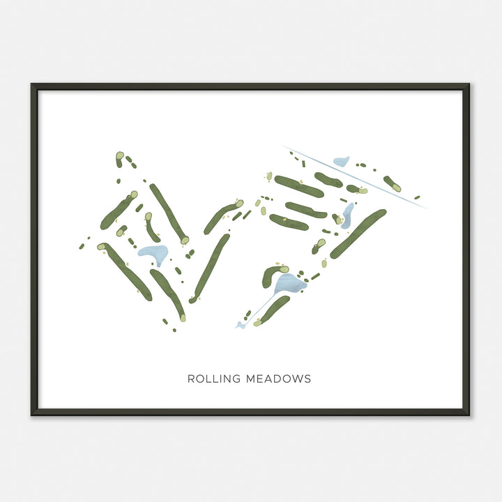 Print of Rolling Meadows Modern Map
