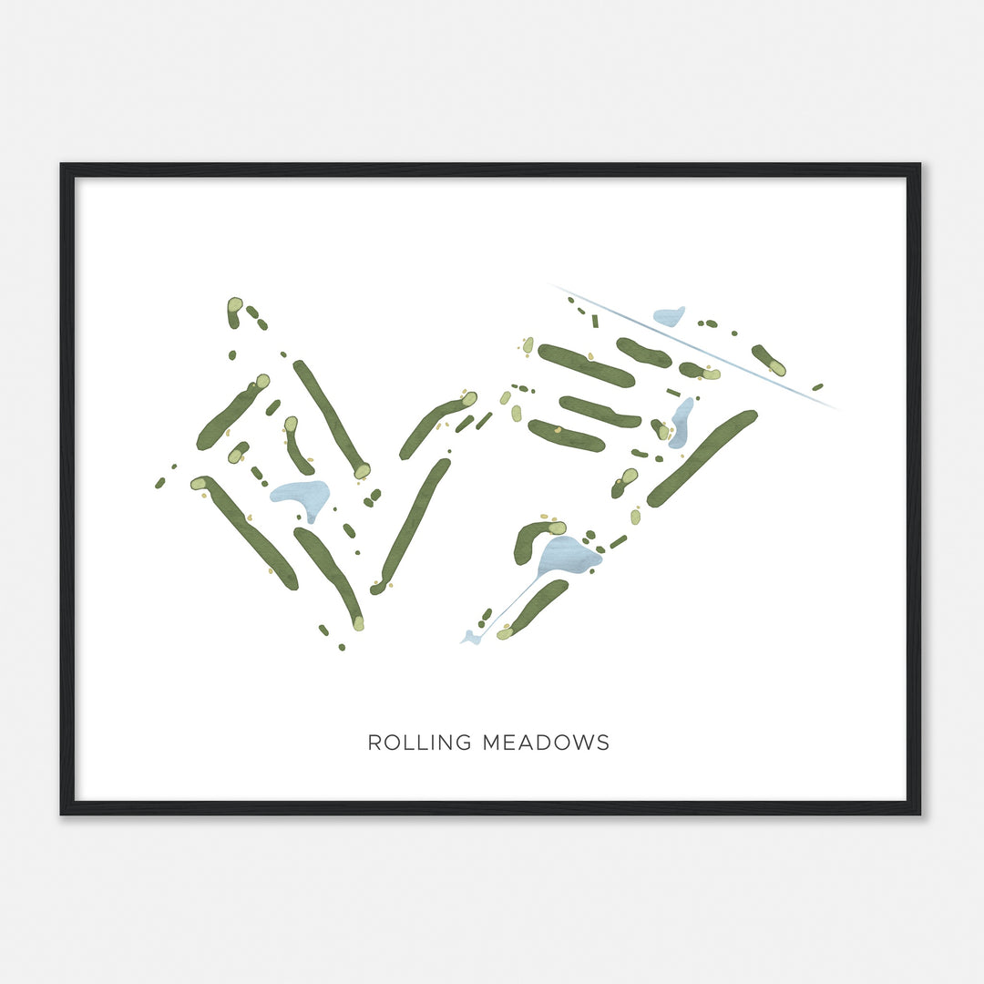 Print of Rolling Meadows Modern Map