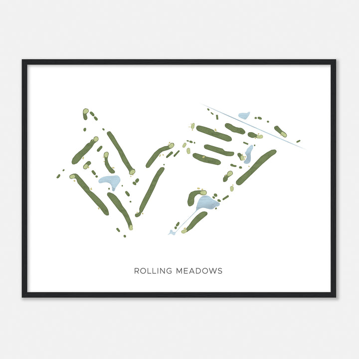 Print of Rolling Meadows Modern Map