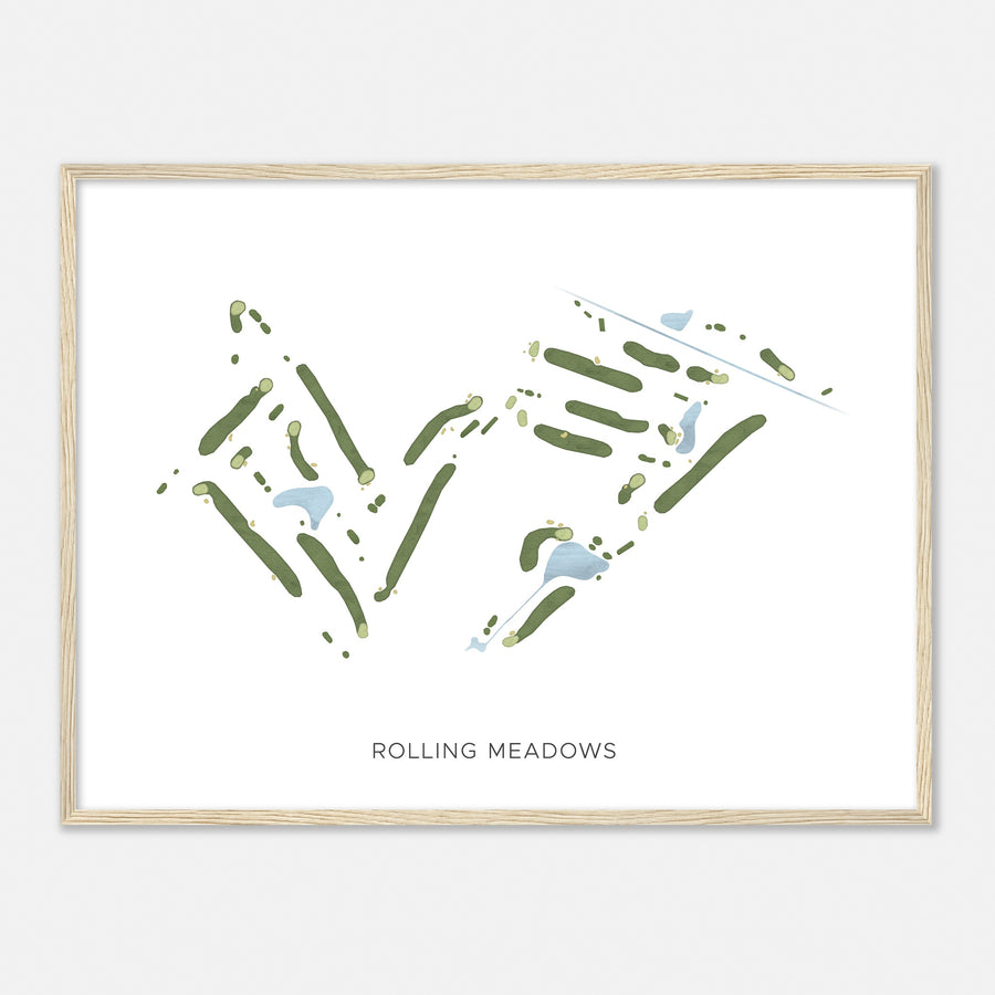 Print of Rolling Meadows Modern Map