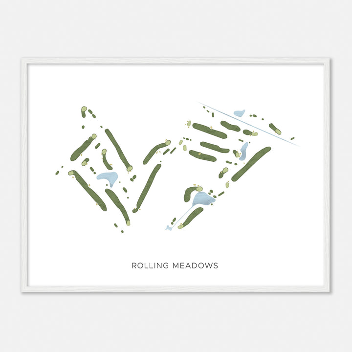 Print of Rolling Meadows Modern Map