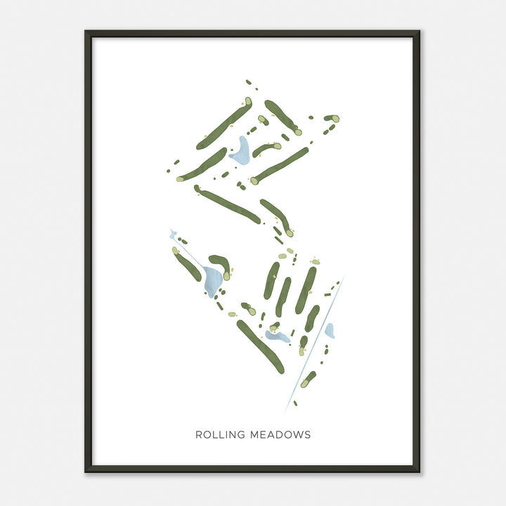 Print of Rolling Meadows Modern Map