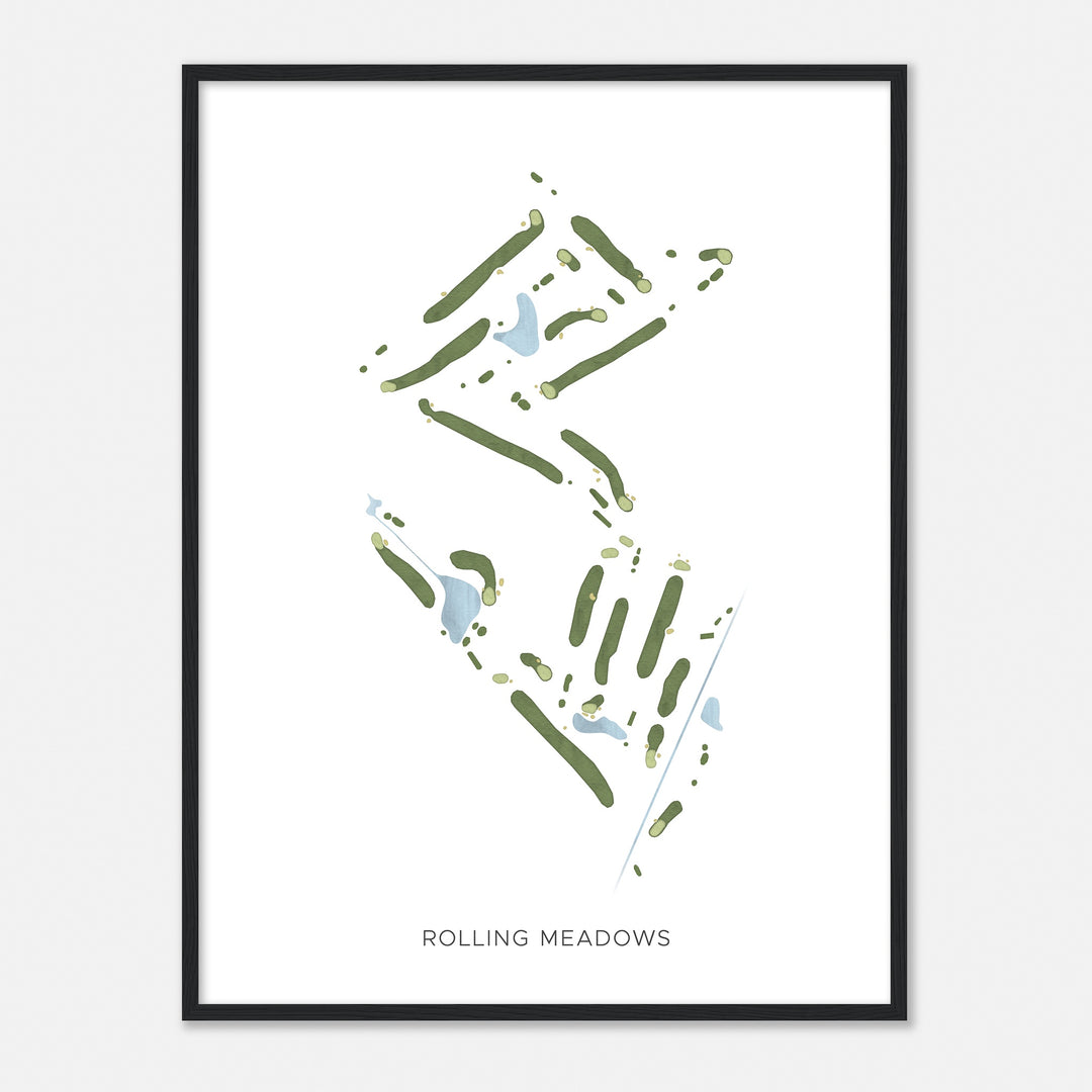Print of Rolling Meadows Modern Map