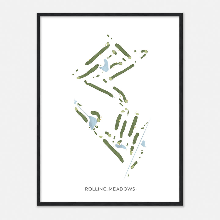 Print of Rolling Meadows Modern Map