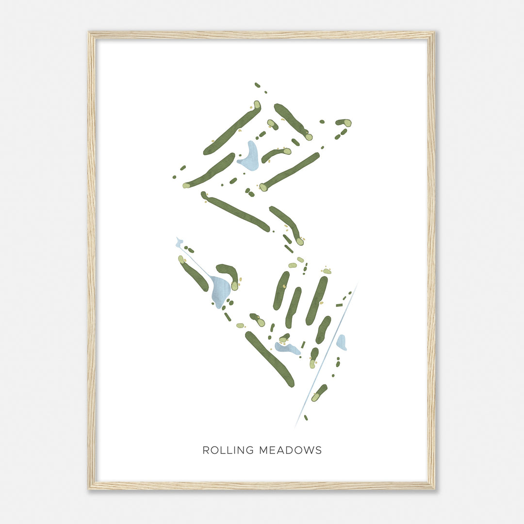 Print of Rolling Meadows Modern Map