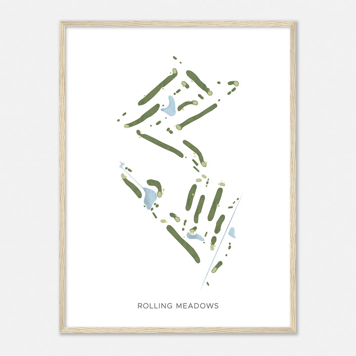 Print of Rolling Meadows Modern Map