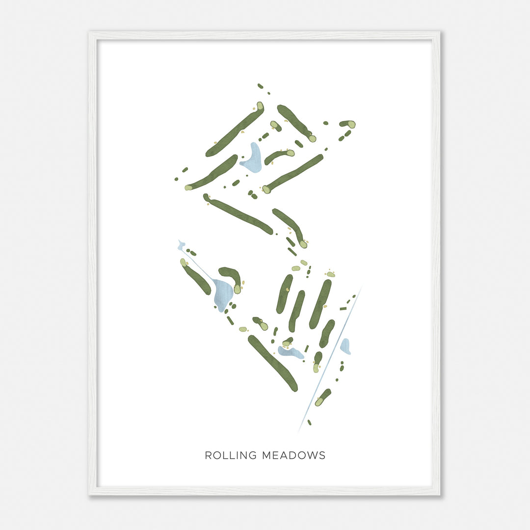 Print of Rolling Meadows Modern Map