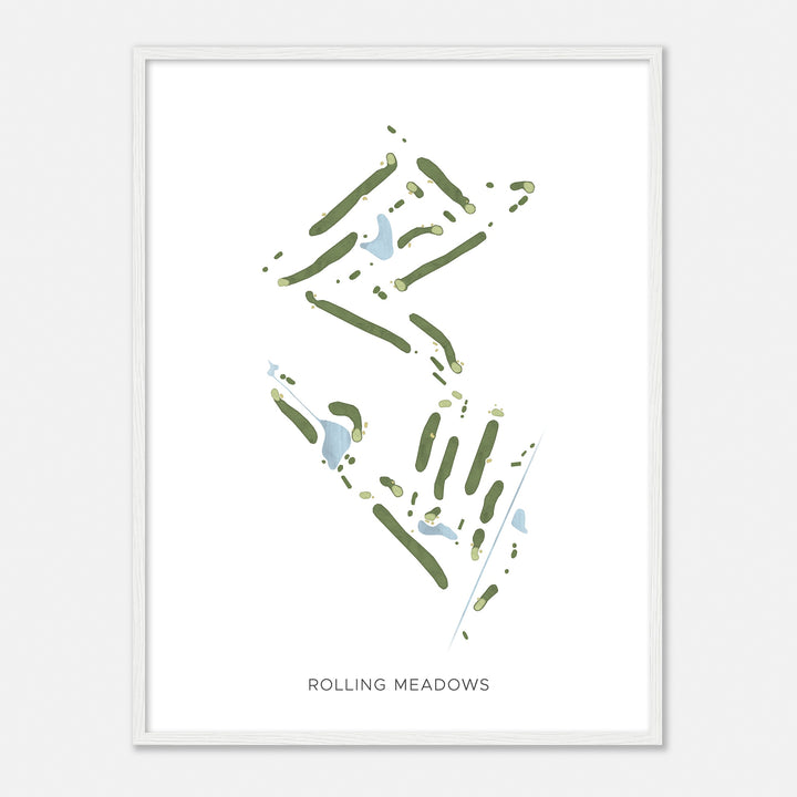 Print of Rolling Meadows Modern Map