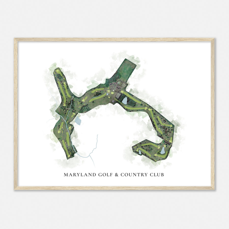 Print of Maryland Golf & Country Club Classic Map