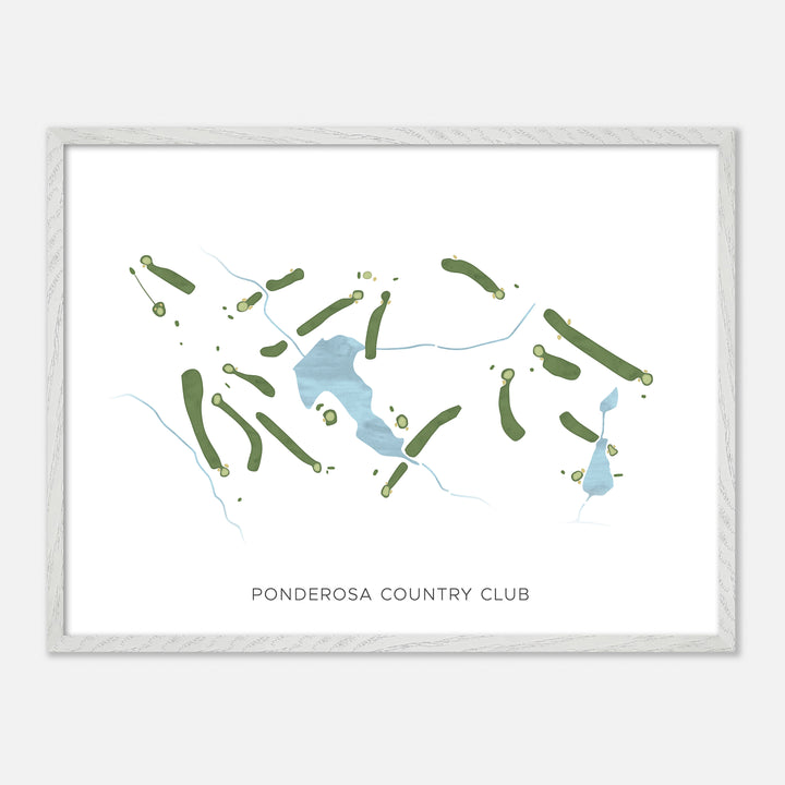 Print of Ponderosa Country Club Modern Map