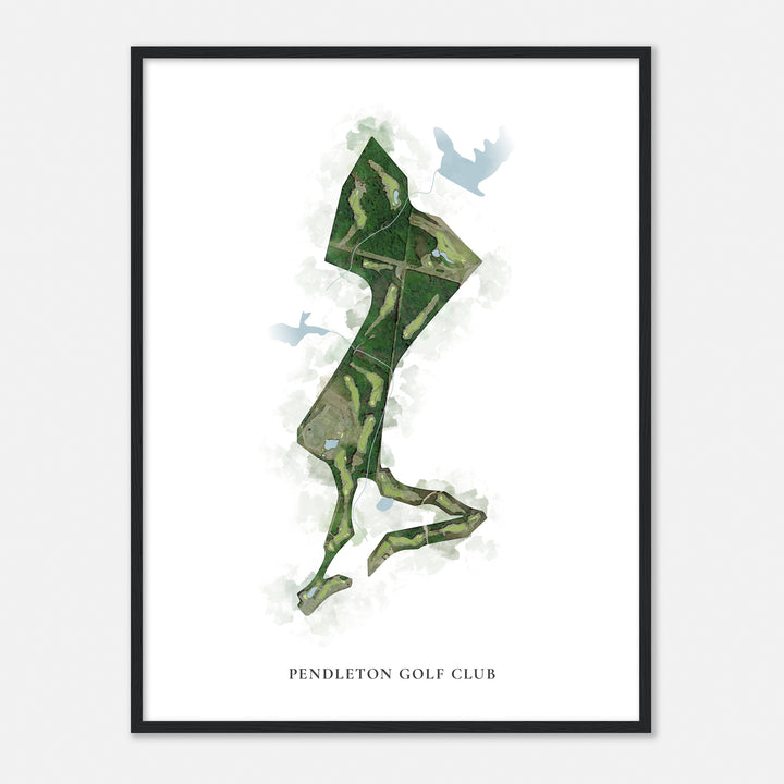 Print of Pendleton Golf Club Classic Map