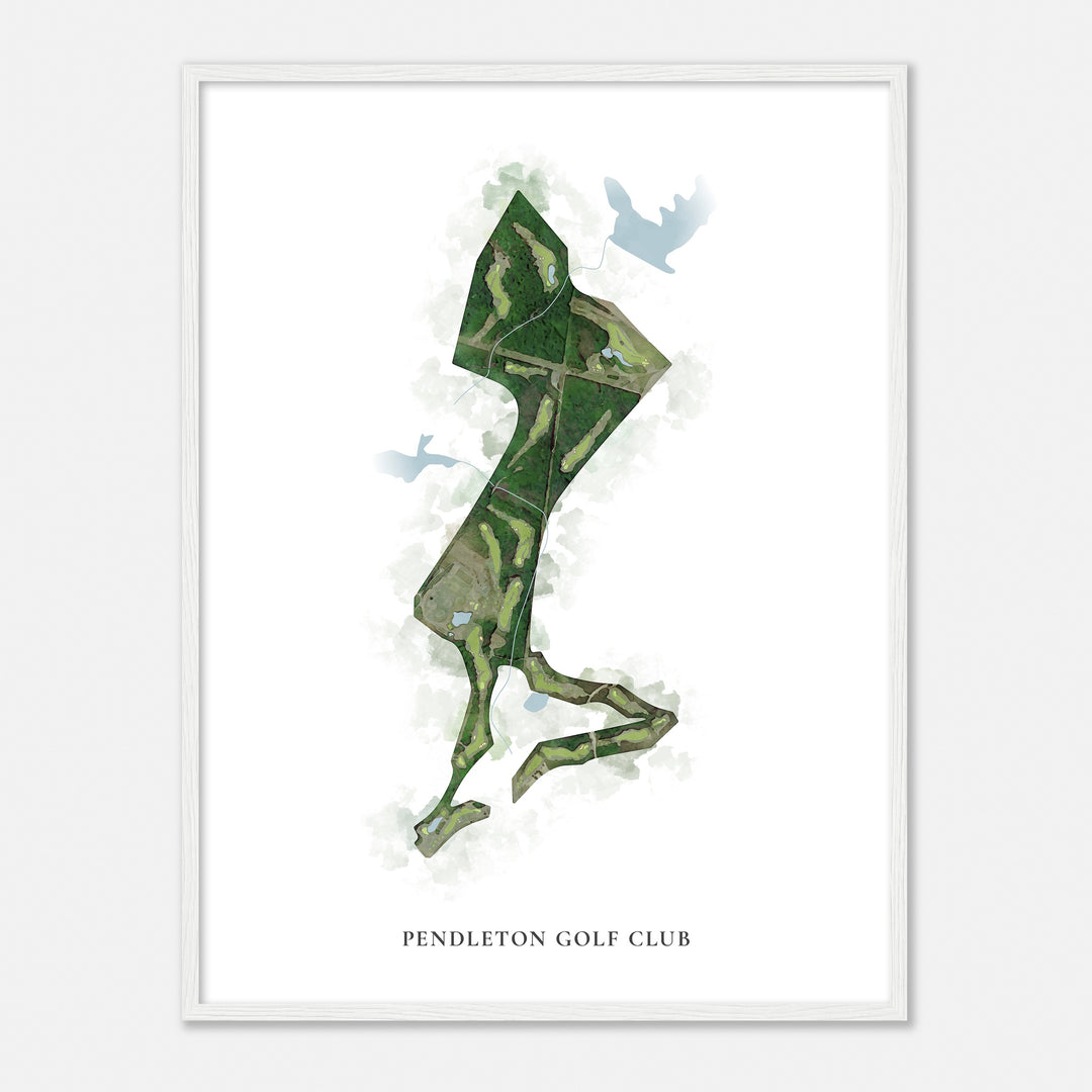 Print of Pendleton Golf Club Classic Map