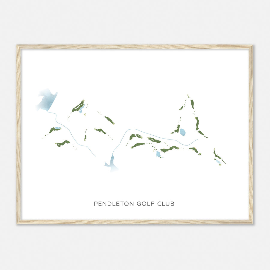 Print of Pendleton Golf Club Modern Map