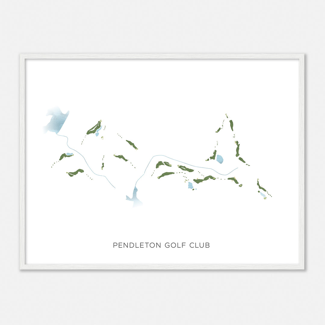 Print of Pendleton Golf Club Modern Map