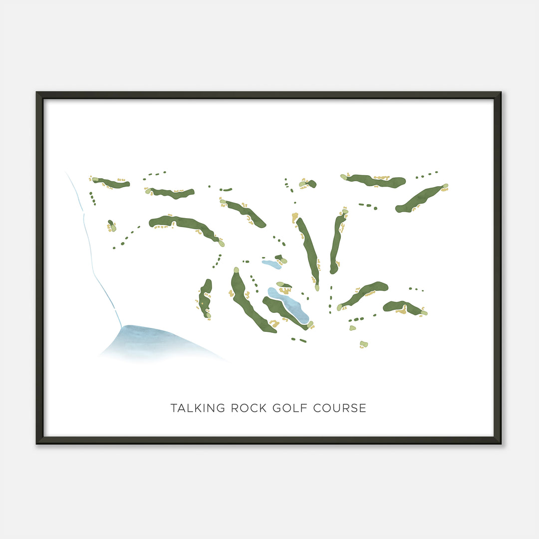 Print of Talking Rock Golf Course Modern Map