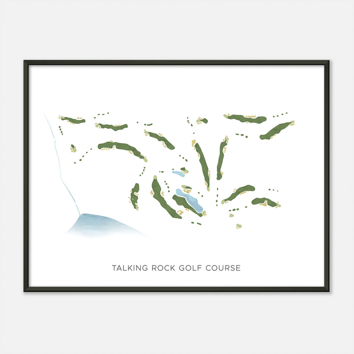 Print of Talking Rock Golf Course Modern Map