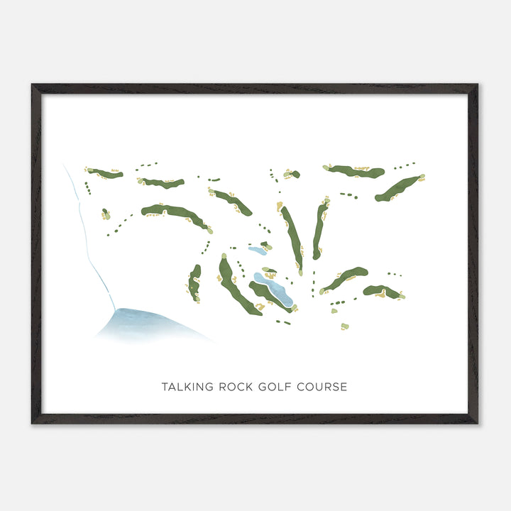 Print of Talking Rock Golf Course Modern Map