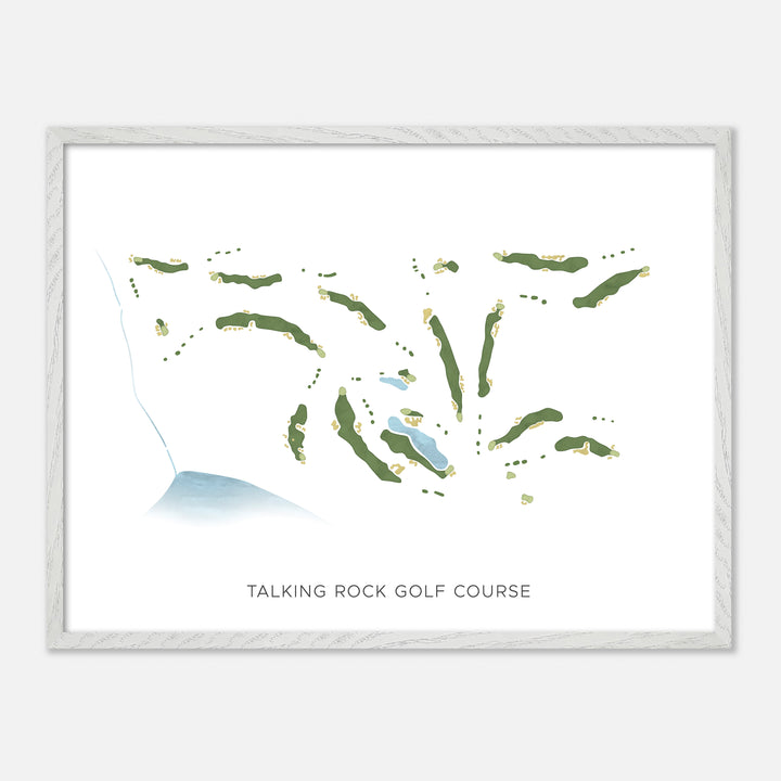 Print of Talking Rock Golf Course Modern Map