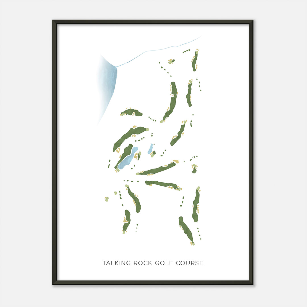 Print of Talking Rock Golf Course Modern Map