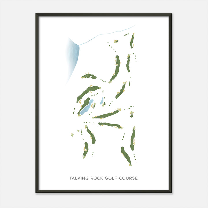 Print of Talking Rock Golf Course Modern Map