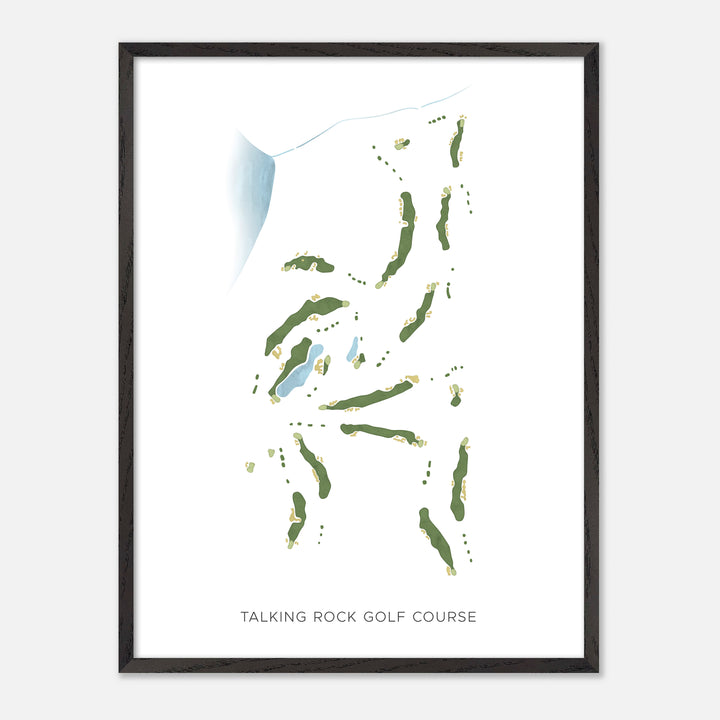 Print of Talking Rock Golf Course Modern Map