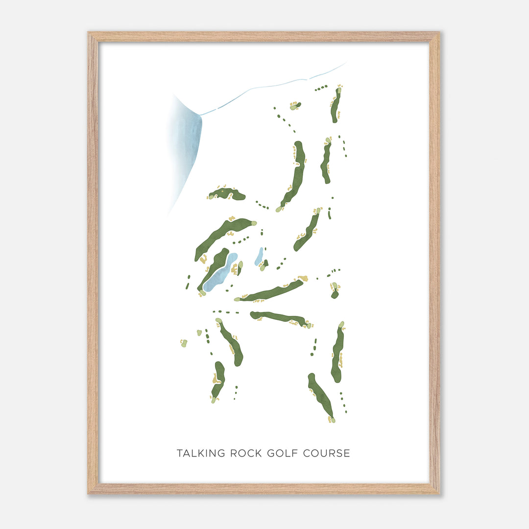 Print of Talking Rock Golf Course Modern Map