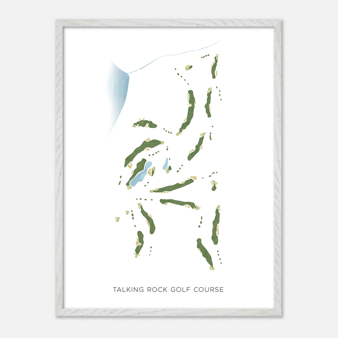 Print of Talking Rock Golf Course Modern Map