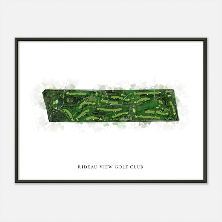 Print of Rideau View Golf Club Classic Map