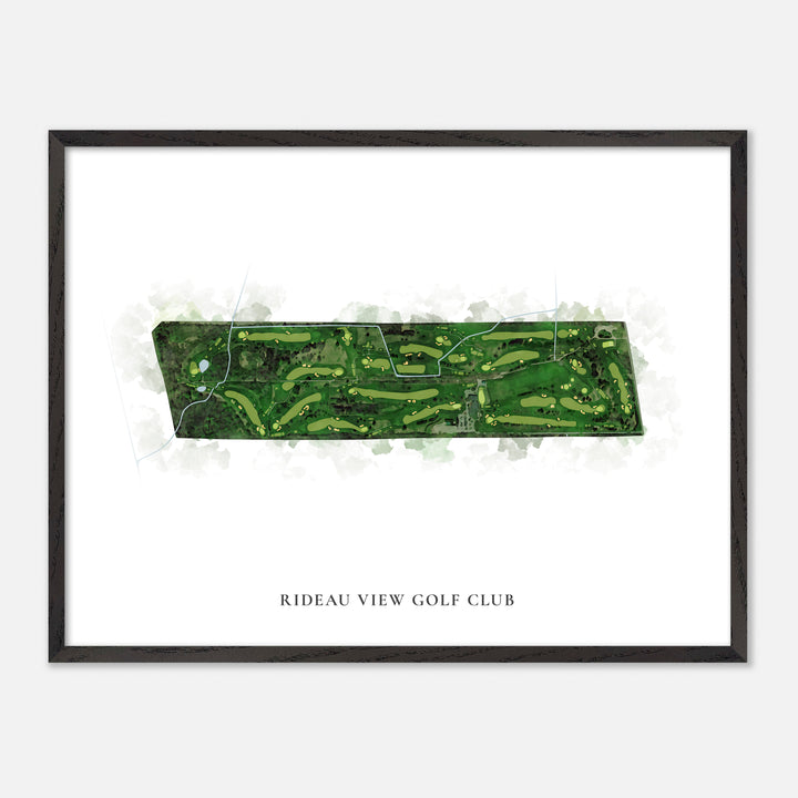 Print of Rideau View Golf Club Classic Map