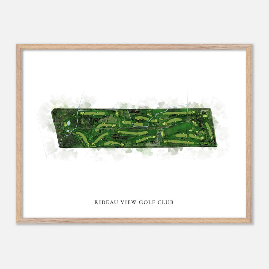 Print of Rideau View Golf Club Classic Map