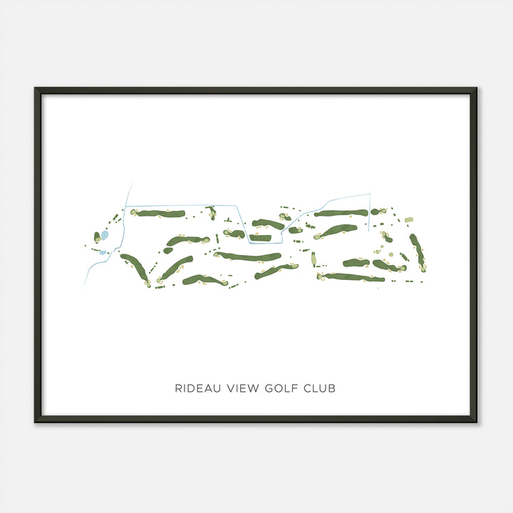 Print of Rideau View Golf Club Modern Map