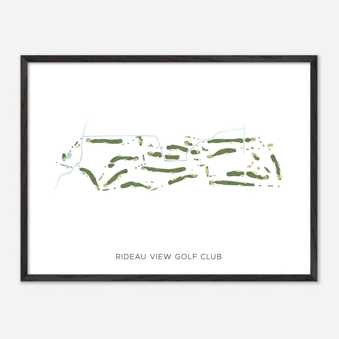 Print of Rideau View Golf Club Modern Map
