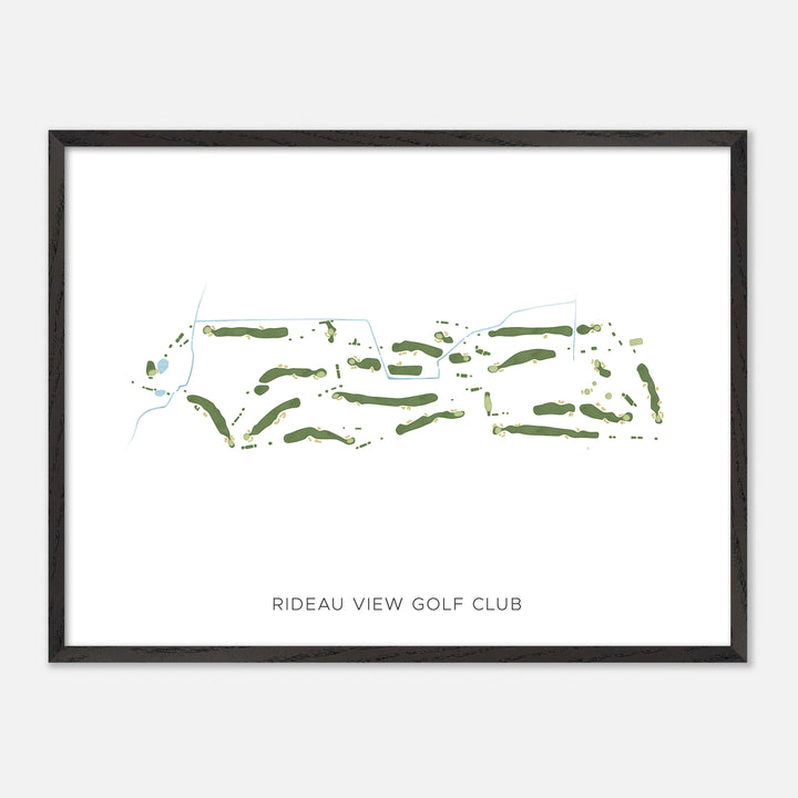 Print of Rideau View Golf Club Modern Map