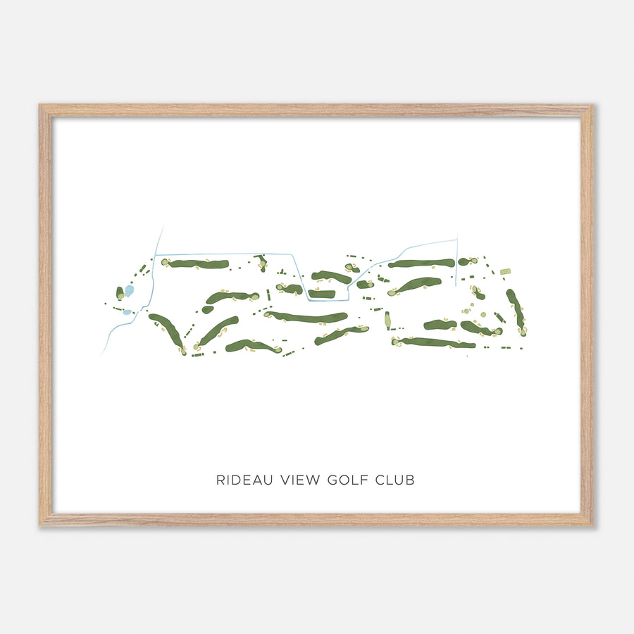 Print of Rideau View Golf Club Modern Map