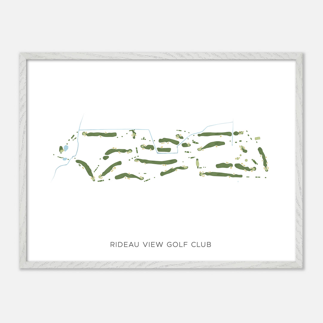 Print of Rideau View Golf Club Modern Map
