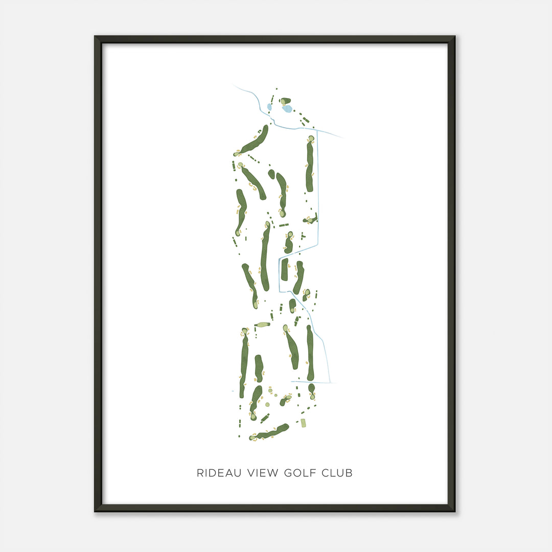 Print of Rideau View Golf Club Modern Map
