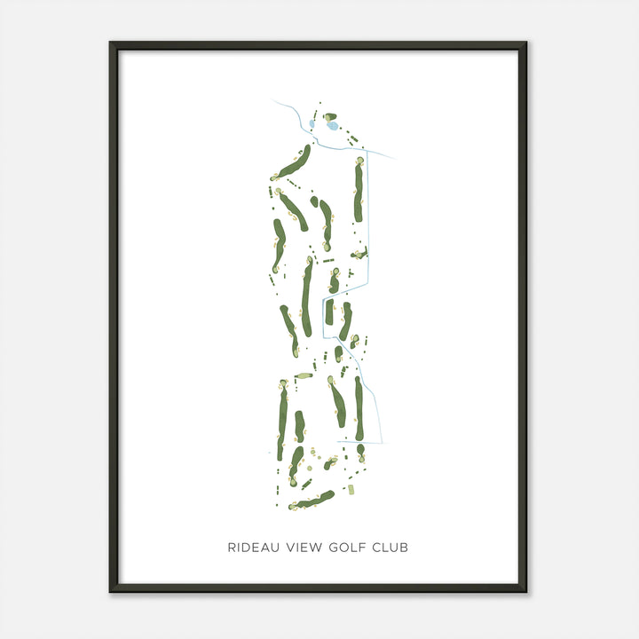 Print of Rideau View Golf Club Modern Map