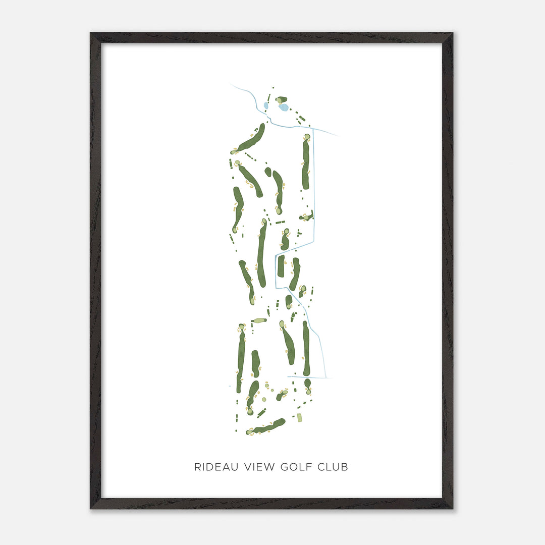 Print of Rideau View Golf Club Modern Map