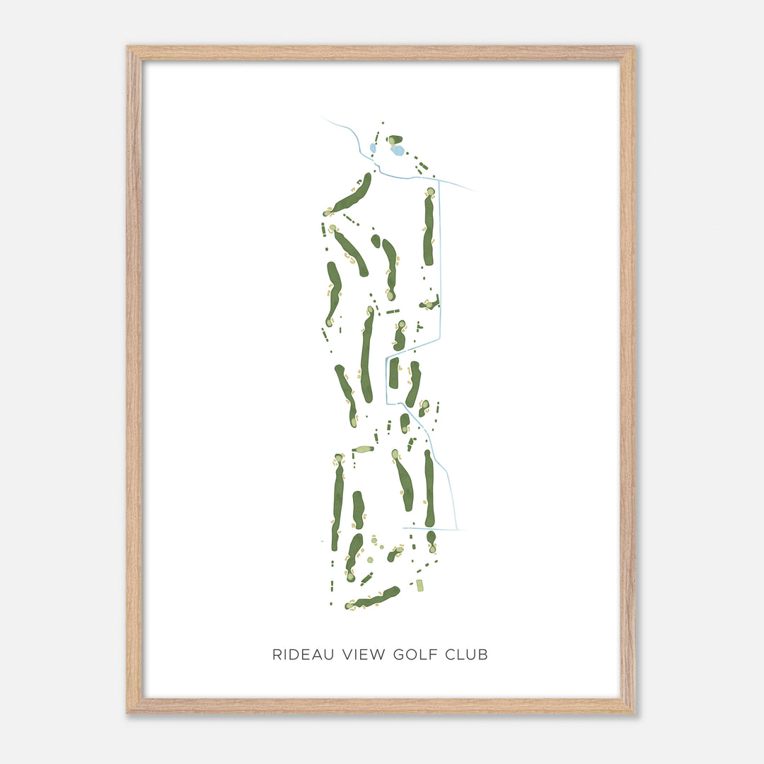 Print of Rideau View Golf Club Modern Map