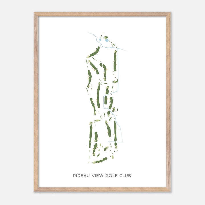 Print of Rideau View Golf Club Modern Map
