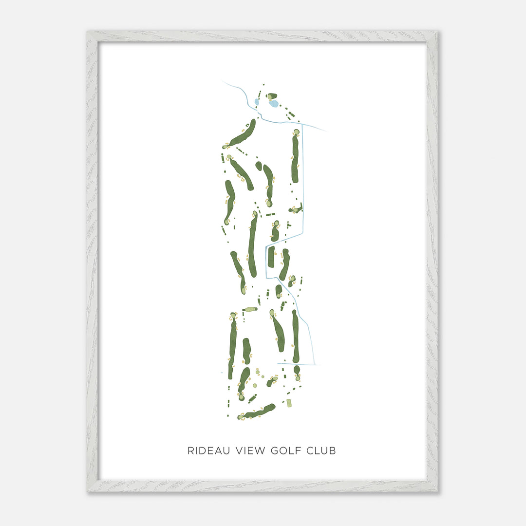 Print of Rideau View Golf Club Modern Map