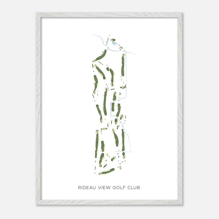 Print of Rideau View Golf Club Modern Map